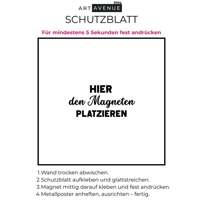 Mounting Kit Magnet und Schutzfolie zur Wandmontage
